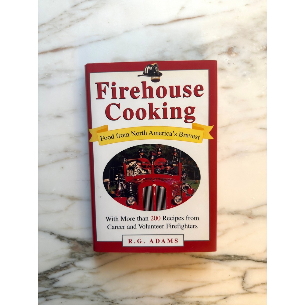 Vintage 1994 Firehouse Cooking R.G. Adams Firefighter Cookbook 200+ Recipes